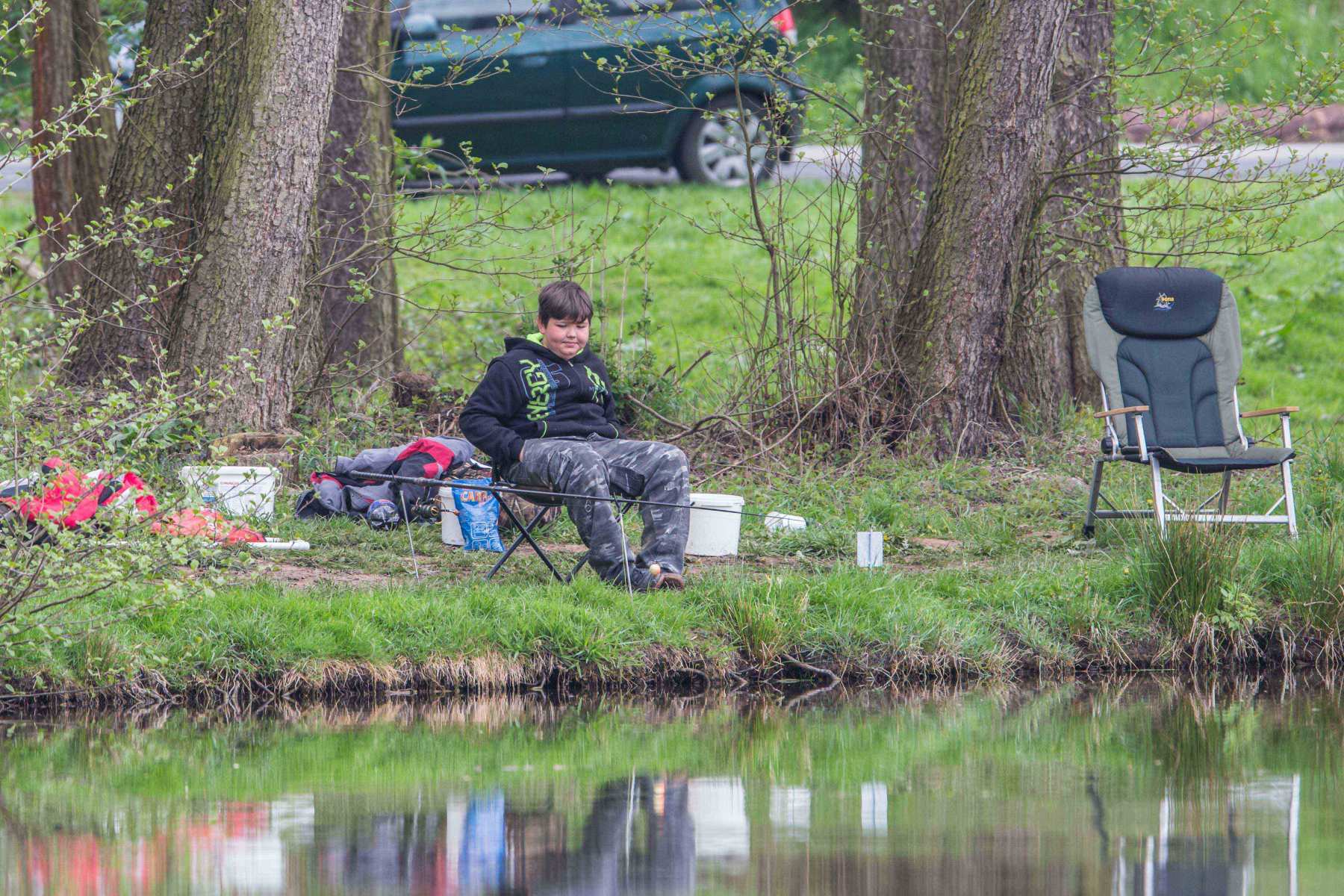 Z dětských rybářských závodů v roce 2019